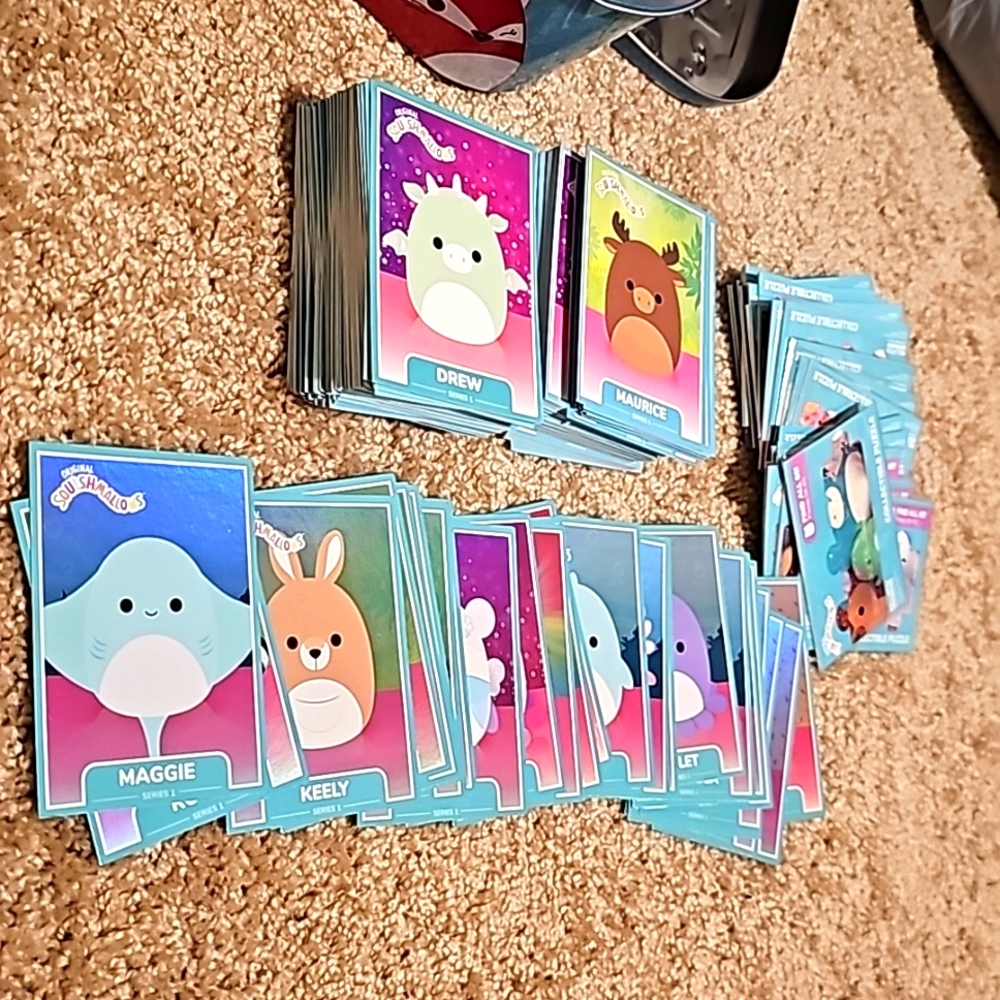 200 squishmallow trading card lot
